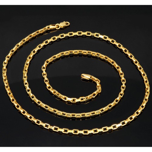 Edle Ankerkette aus hochwertigem 585 / 14K Gold , ca. 60 cm Länge 2,5 mm