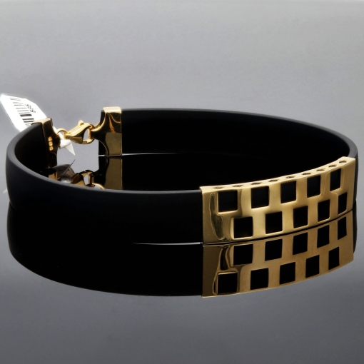 Stylisches Armband mit edlem Frontdekor aus Gold (14K 585 Gelbgold ca. 3g) Länge ca. 21 cm