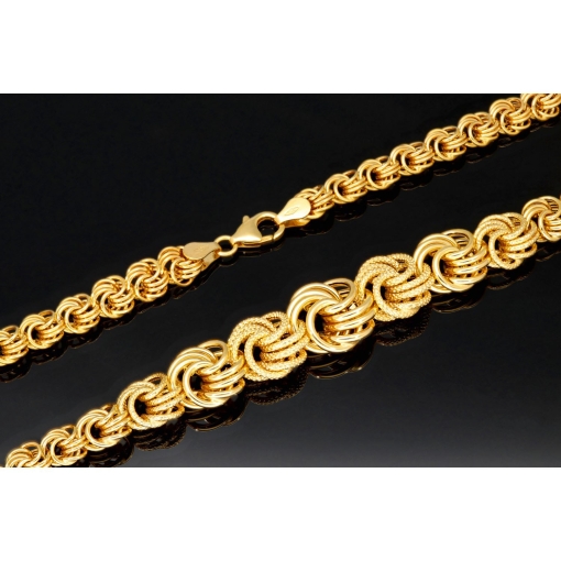 Nobles, außergewöhnliches Collier für Damen aus hochwertigem 585 14K Gold (Länge ca. 50cm)