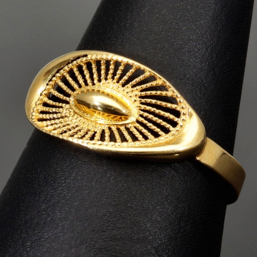 Exquisiter, stilvoll designter Ring aus 585 14K Gold 56RG