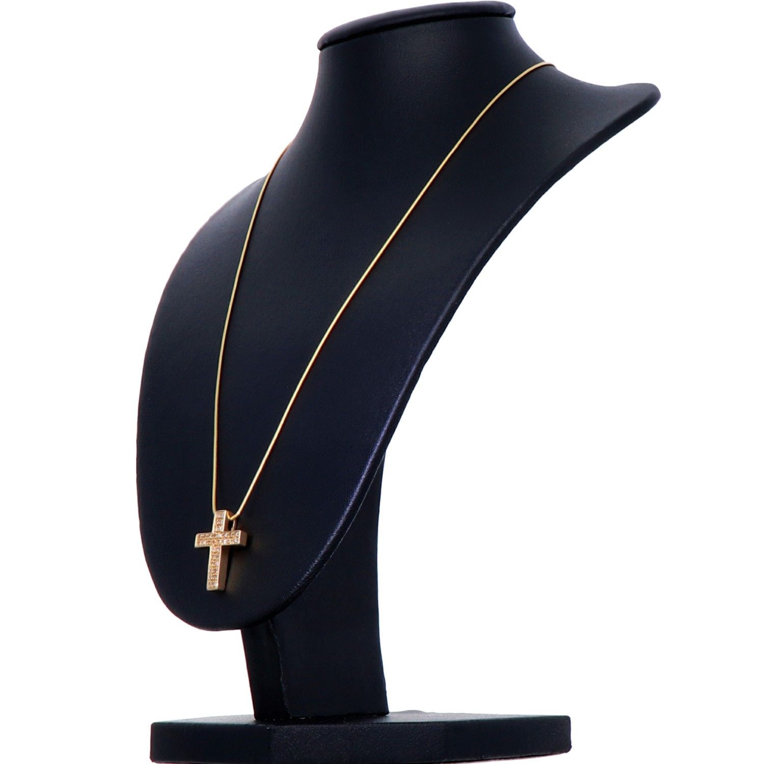 und 585 Halskette 14K Gold - mit sensburg-aurum Zirkonia Kreuz in