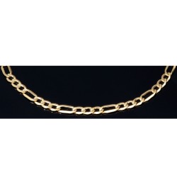 Edles Figaro Armband in hochwertigem 585 14k Gold, ca. 4mm breit, 20cm lang