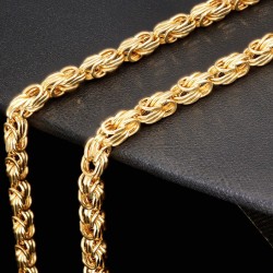 Exquisite Königskette aus edlem 14k Gold (585) in ca. 4 mm Stärke - Länge ca. 65cm