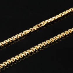 Zeitlose, funkelnde Ankerkette aus 14K 585 Gold (Gelbgold) kurzgliedrig - 60cm lang, ca. 4mm breit, 14,2g - Hochwertig produziert