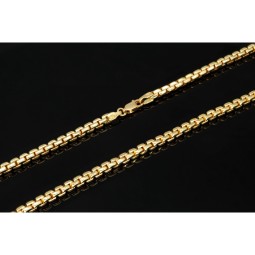 Zeitlose, funkelnde Ankerkette aus 14K 585 Gold (Gelbgold) kurzgliedrig - 60cm lang, ca. 4mm breit, 14,2g - Hochwertig produziert