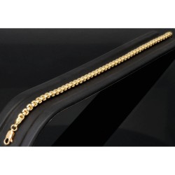 Exquisites, glänzendes Ankerarmband aus hochwertigem 14K 585er Gold (Gelbgold) kurzgliedrig ca. 21,5 cm lang, 4mm breit - Hochwertig produziert