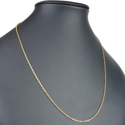 Stilvolle Goldkette / Ankerkette aus glänzendem 585 / 14K Gold , ca. 60 cm Länge 2,5 mm