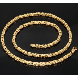 Königskette aus glanzvollem 14K 585 Gold (Gelbgold) ca. 55cm lang, 3,5 mm breit (ca. 16,4g)