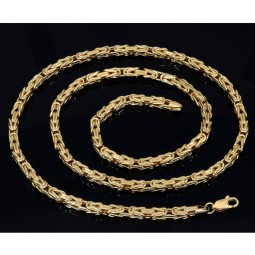 Der Preisbrecher: Königskette aus 14K 585 Gold (Gelbgold) - 65cm lang, 4 mm breit (ca. 23,5g )