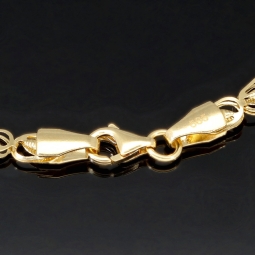 Schönes Armband mit elegantem Design aus hochwertigem 585 14K Gelbgold in (ca. 20cm Länge)