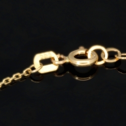 Längenverstellbares Tricolor-Armband aus 585 14K Gold (Gelbgold, Weißgold und Roségold) in ca. 17,5 - 20 cm Länge