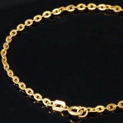 Hochwertig produziertes Ankerarmband aus edlem14K 585er Gold (Gelbgold) kurzgliedrig ca. 18,5 cm lang