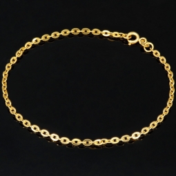 Hochwertig produziertes Ankerarmband aus edlem14K 585er Gold (Gelbgold) kurzgliedrig ca. 18,5 cm lang