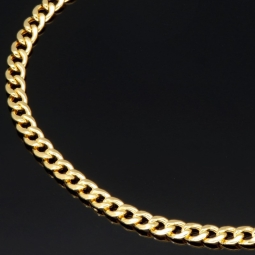 Panzerarmband aus qualitätsvollem 585er 14k Gold, ca. 3mm breit, ca. 20cm, ca. 3mm