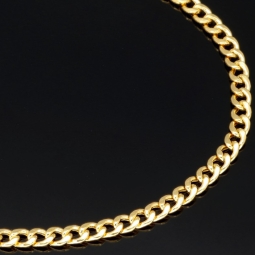 Panzerarmband aus qualitätsvollem 585er 14k Gold, ca. 3mm breit, ca. 20cm, ca. 3mm