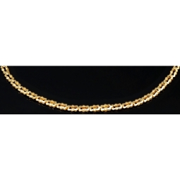 Stilvolles Gold-Armband aus hochwertigem 14K 585 Gelbgold mit feinem Muster in ca. 20cm Länge, 2,3mm Breite