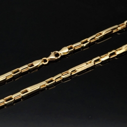 Hochwertig produzierte  Ankerkette in Greco - Design aus edlem 585 / 14K Gold  (ca. 9,4g, 66cm)