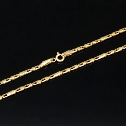 Sehr schöne Halskette für Damen in stilvollem Design in hochwertigem 585 (14k) Gelbgold ca. 45 cm Länge