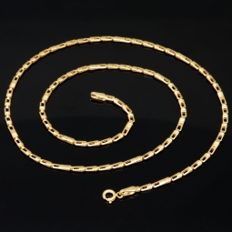 Sehr schöne Halskette für Damen in stilvollem Design in hochwertigem 585 (14k) Gelbgold ca. 45 cm Länge