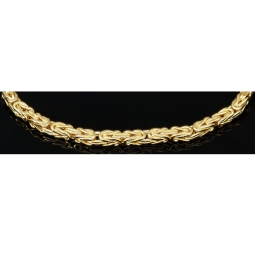 Hochwertig produziertes Königsarmband aus 14K 585 Gold (Gelbgold) , in ca. 3mm und ca. 23cm Länge