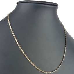 Edle Goldkette in zeitlosem Design aus hochwertigem 585 (14k) Gold in ca. 50cm, 2mm