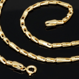 Edle Goldkette in zeitlosem Design aus hochwertigem 585 (14k) Gold in ca. 50cm, 2mm