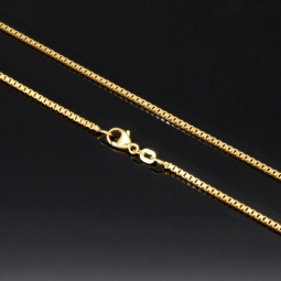 Sehr schöne Venezianerkette aus exquisitem Gold (585 / 14k Gelbgold) in ca. 60cm, ca. 1,4 mm