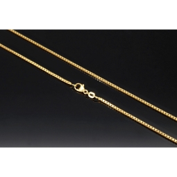 Sehr schöne Venezianerkette aus exquisitem Gold (585 / 14k Gelbgold) in ca. 60cm, ca. 1,4 mm