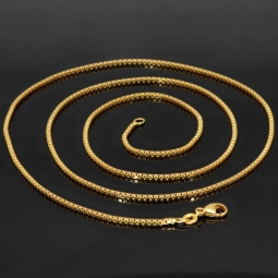 Sehr schöne Venezianerkette aus exquisitem Gold (585 / 14k Gelbgold) in ca. 60cm, ca. 1,4 mm