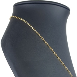 Elegante Ankerkette aus funkelndem 585 / 14K Gold (Gelbgold, ca. 55 cm Länge ca. 1,8 mm