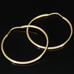 Creolen in zeitlosem Design aus Gold (14K 585 Gelbgold)