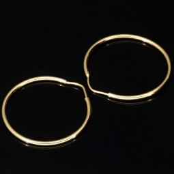 Creolen in zeitlosem Design aus Gold (14K 585 Gelbgold)