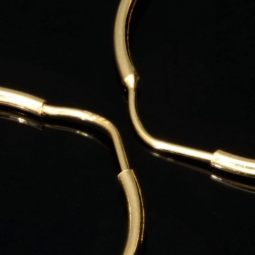 Creolen in zeitlosem Design aus Gold (14K 585 Gelbgold)