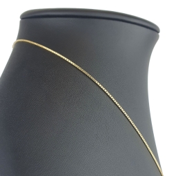 Edle Venezianerkette aus exquisitem Gelbgold (585 14k Gold) für Damen (45cm Länge, ca. 1mm)