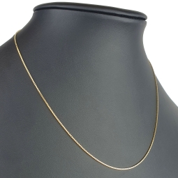 Edle Venezianerkette aus exquisitem Gelbgold (585 14k Gold) für Damen (45cm Länge, ca. 1mm)