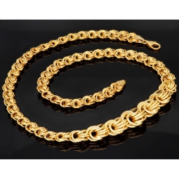 Nobles, außergewöhnliches Collier für Damen aus hochwertigem 585 14K Gold (Länge ca. 50cm)