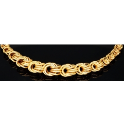 Nobles, außergewöhnliches Collier für Damen aus hochwertigem 585 14K Gold (Länge ca. 50cm)