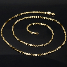 Exquisite Goldkette aus funkelndem Gold (585 / 14K Gelbgold) , ca. 50cm Länge 2mm