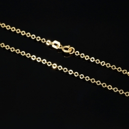 Exquisite Goldkette aus funkelndem Gold (585 / 14K Gelbgold) , ca. 50cm Länge 2mm