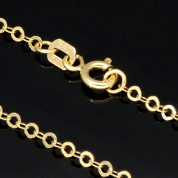 Exquisite Goldkette aus funkelndem Gold (585 / 14K Gelbgold) , ca. 50cm Länge 2mm