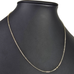 Exquisite Goldkette aus funkelndem Gold (585 / 14K Gelbgold) , ca. 50cm Länge 2mm