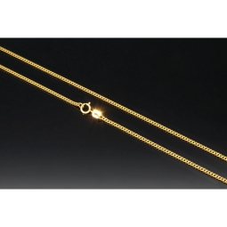 Zeitlose, Panzerkette aus glänzendem 585 / 14K Gold ca. 1,7mm Breite (ca. 60cm, ca. 1,7mm)