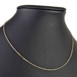 Kurze Goldkette für schlanke Damen und Kinder aus edlem Gold (585 / 14K Gelbgold) , ca. 45cm Länge 2mm