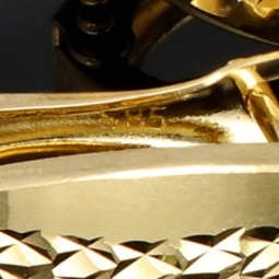 Gold-Ohrringe in elegantem Design mit englischem Verschluss aus hochwertigem Gelbgold (585er 14K)