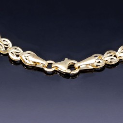 Stilvolles Armband mit feinem Design aus hochwertigem 14K 585 Gold (Gelbgold) ca. 18 cm Länge