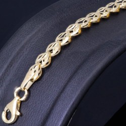 Stilvolles Armband mit feinem Design aus hochwertigem 14K 585 Gold (Gelbgold) ca. 18 cm Länge