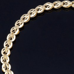 Stilvolles Armband mit feinem Design aus hochwertigem 14K 585 Gold (Gelbgold) ca. 18 cm Länge