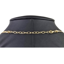 Funkelndes Collier für Damen aus hochwertigem 585 14K Gold in elegantem Design (Länge ca. 44 - 45 cm)