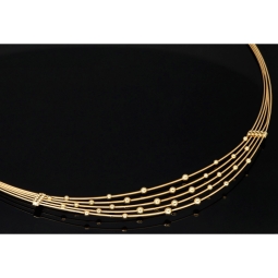 Funkelndes Collier für Damen aus hochwertigem 585 14K Gold in elegantem Design (Länge ca. 44 - 45 cm)