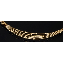 Funkelndes Collier für Damen aus hochwertigem 585 14K Gold in elegantem Design (Länge ca. 44 - 45 cm)